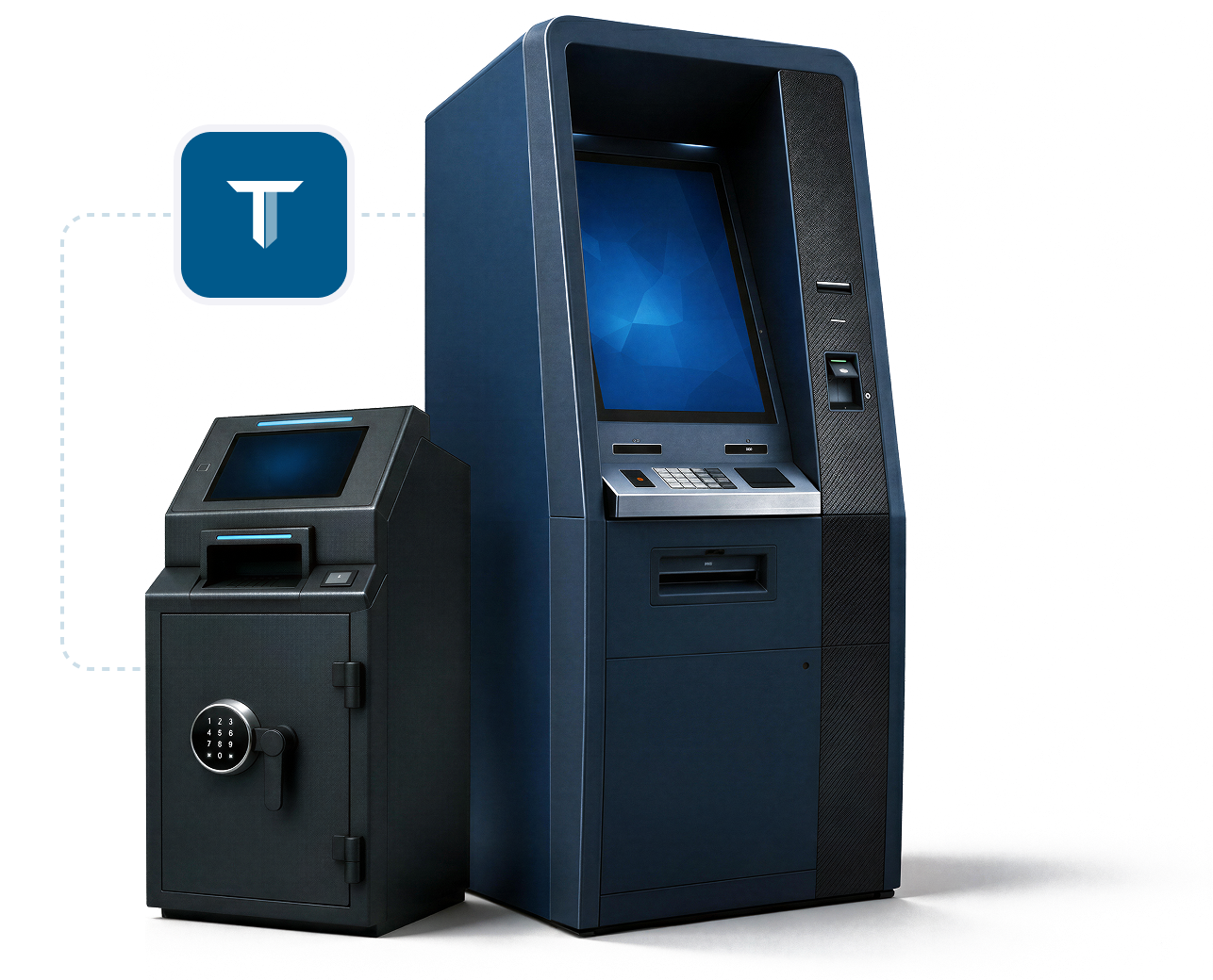 ATM e cofre inteligente conectados pela solução Tolar